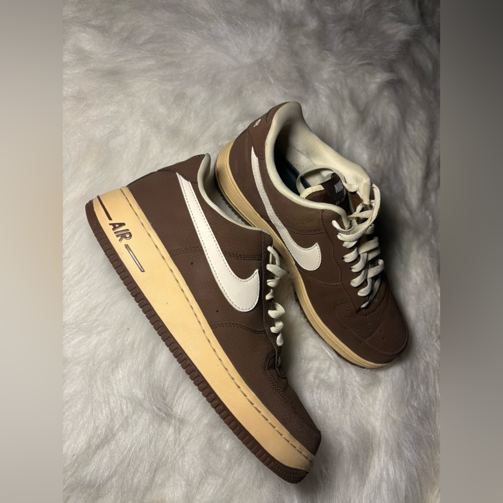 Nike Brown and Cream Men's Sneakers